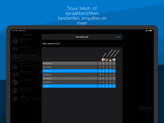 Threema Work iPad app afbeelding 3