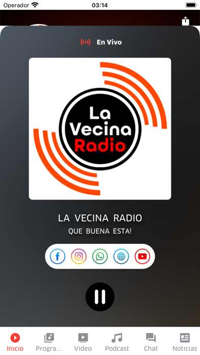 La Vecina Radio Screenshot