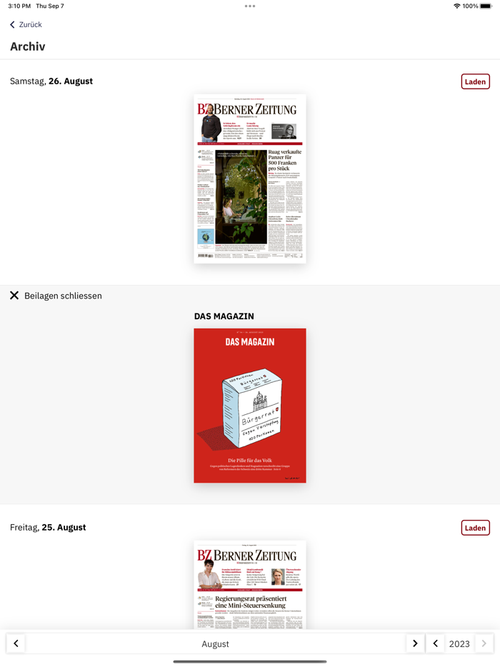 BZ Berner Zeitung E-Paper