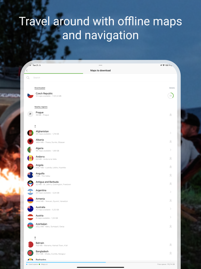 ‎Mapy.cz: Navigation & Verkehr Screenshot