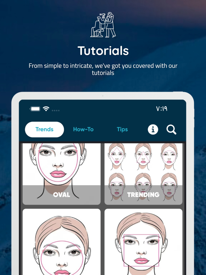 Hair Cut DYE Face App Try On
