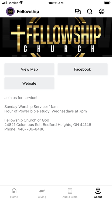 Fellowship Church of God Screenshot