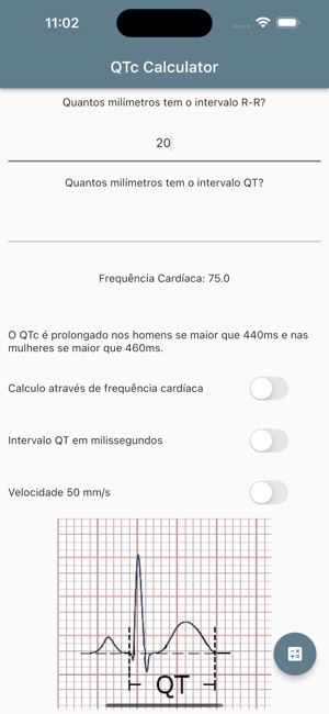 QTc calculadora simples on the App Store