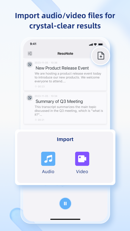 #4. ResoNote: Transcribe Voice (iOS) 由: Hangzhou only send network technology Co., Ltd