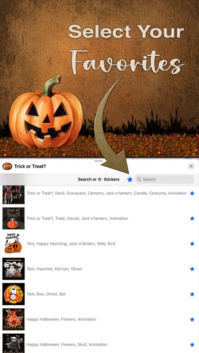 Trick or Treat? Stickers Screenshot