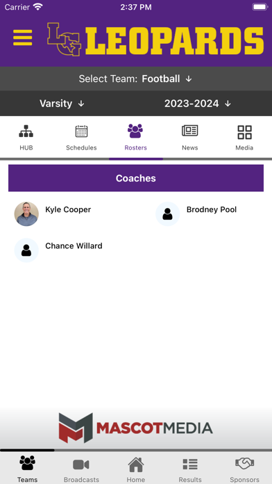 La Grange Leopards Athletics Screenshot