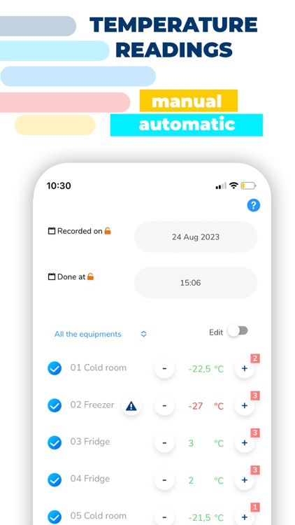 traqfood HACCP/Traçabilité/T°C