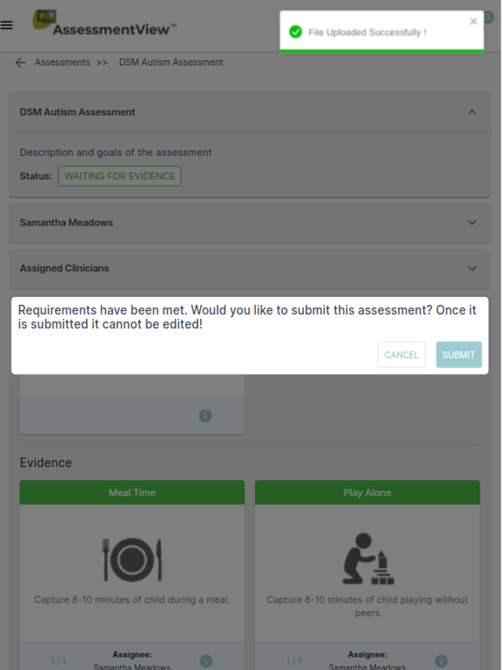 AssessmentView
