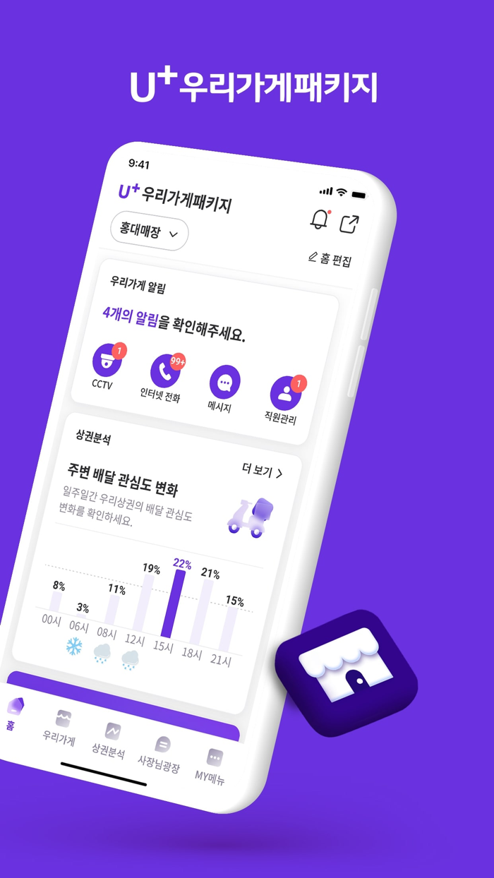 U우리가게패키지 - 매장 통신부터 상권 분석까지