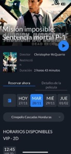 Cinepolis Honduras screenshot #2 for iPhone