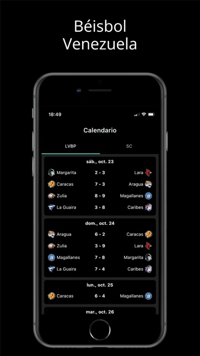 Beisbol Venezuela 2024 Screenshot