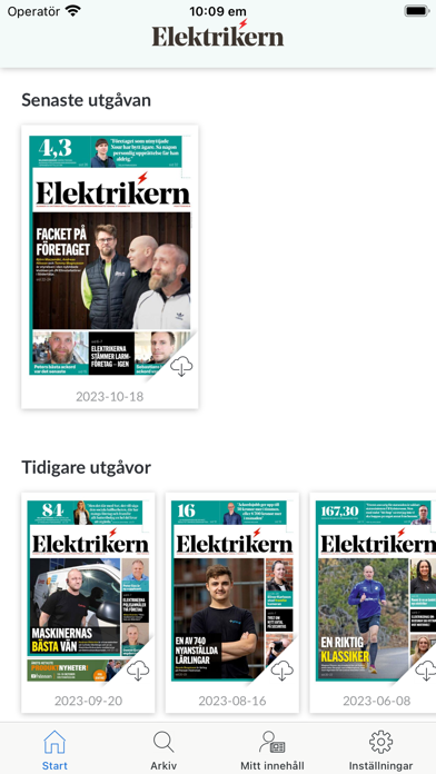 Tidningen Elektrikern Screenshot