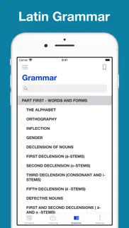 new latin grammar, glossary iphone screenshot 3