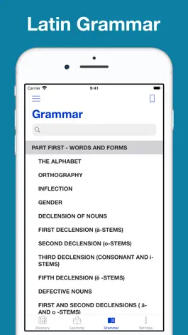 Game screenshot New Latin Grammar, Glossary hack