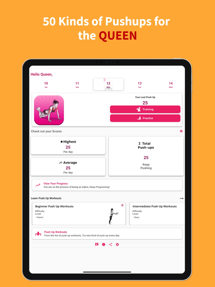 AlphaQueen Pushup Trainer