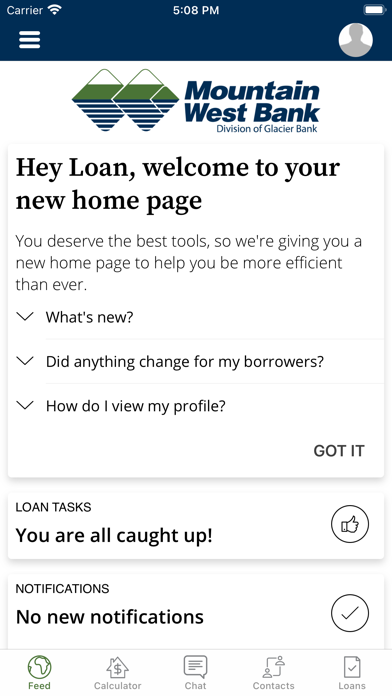 Mountain West Bank Home Loans Screenshot