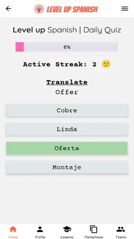 Game screenshot Level up Spanish apk