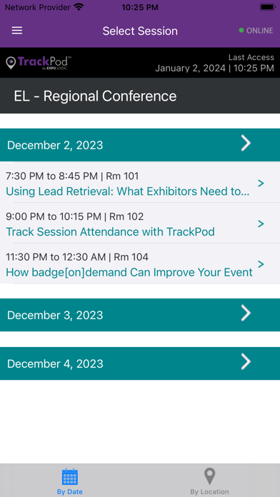 TrackPod® Screenshot