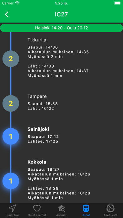 JunatNyt Trains Finland Screenshot