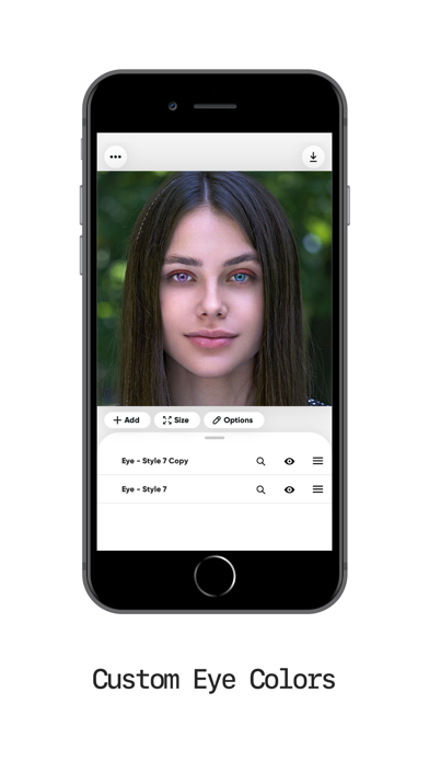 Screenshot #2 pour Color Contacts - Eye Editor