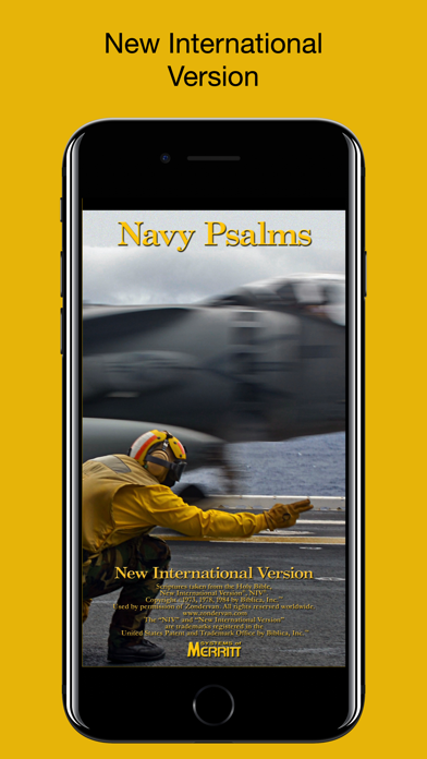 Navy Psalm Daily Quotes NIV Screenshot