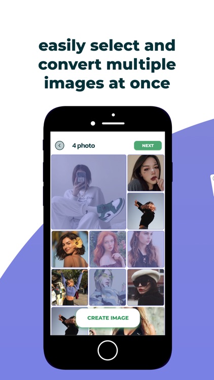 Convert photo to JPG, GIF, PDF