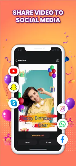 Game screenshot Birthday Photo Video Maker apk