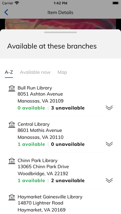 Prince William Public Library Screenshot