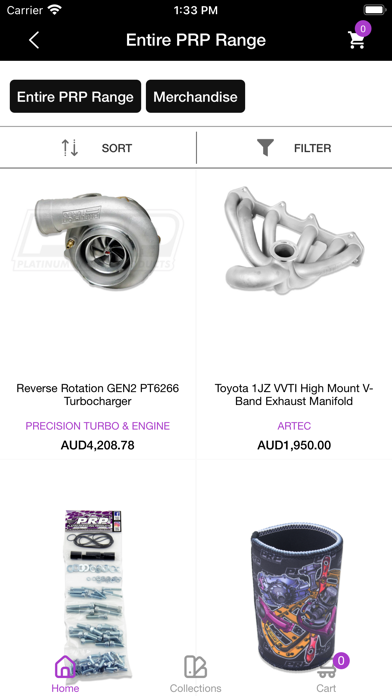 Platinum Racing Products Screenshot