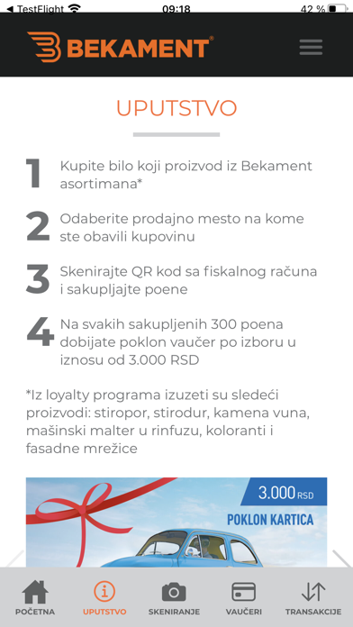 Bekament Loyalty Screenshot