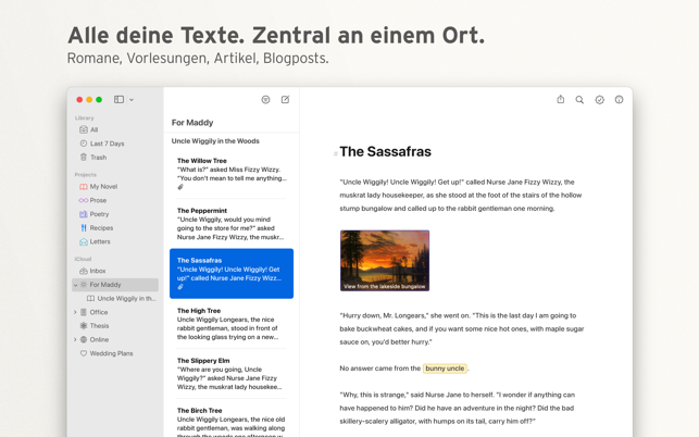 ‎Ulysses: Schreibprogramm Screenshot