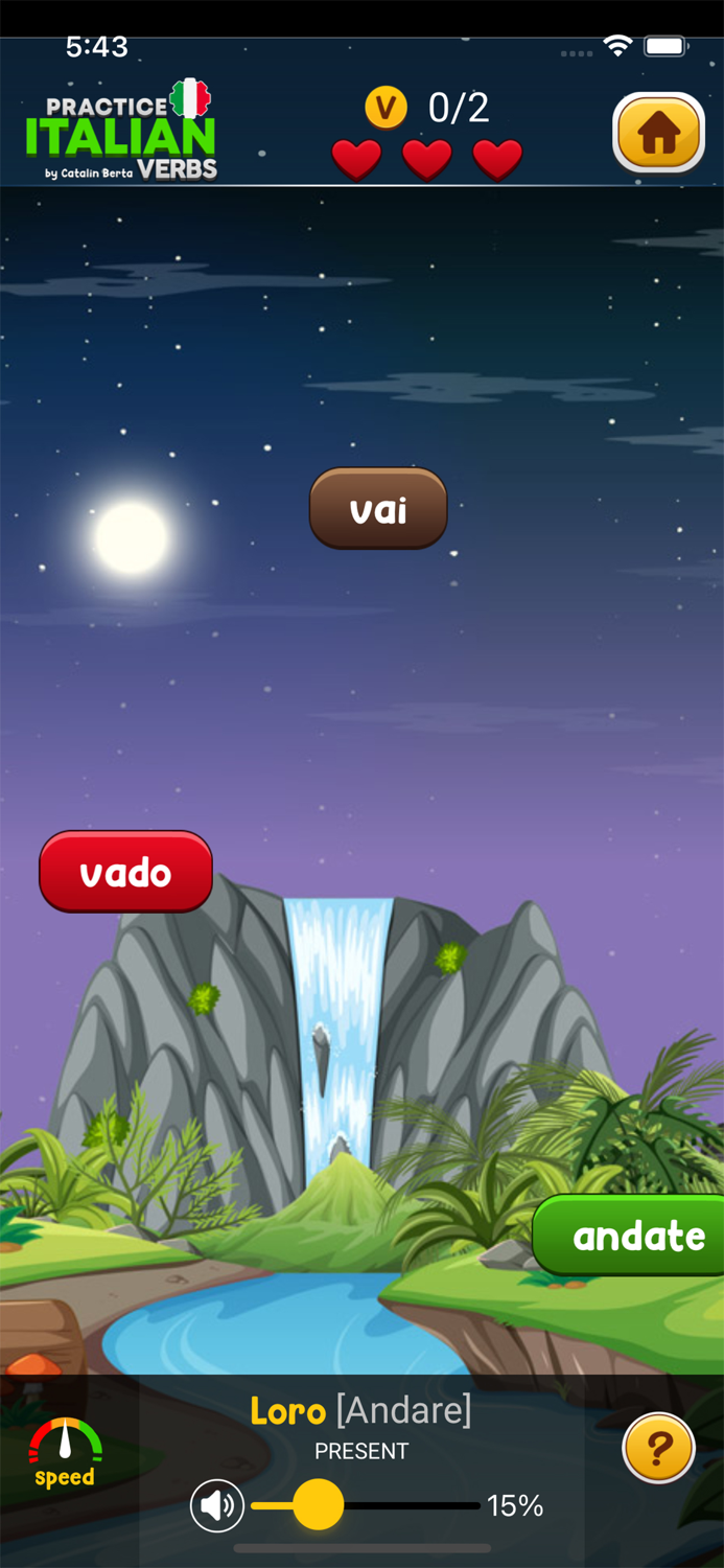 Learn Italian Verbs Game Extra
