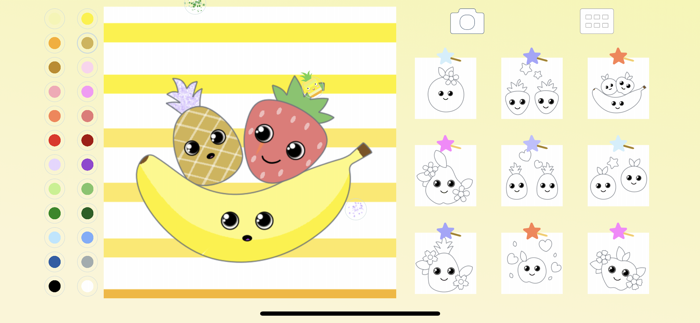 Fruit Coloring for Kid Toddler