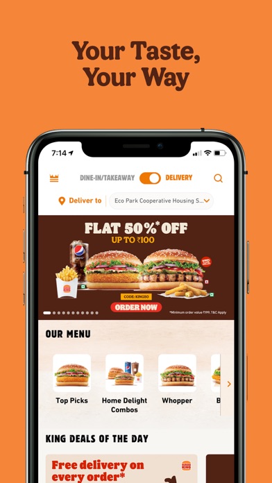 Burger King India Screenshot