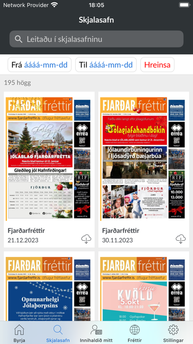 Screenshot 2 of Fjarðarfréttir App