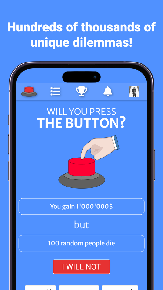 #1. Will You Press The Button? (iOS) 由: FOBDEVUS MB