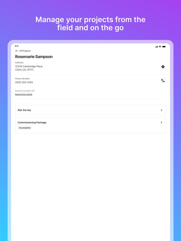 Sunnova Catalyst iPad screenshot 4 - Utilities app