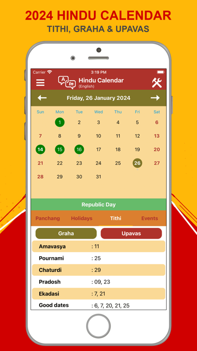 Hindu Calendar 2024 Screenshot