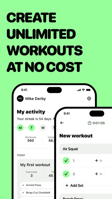 Forte Gym & Workout Planner Screenshot