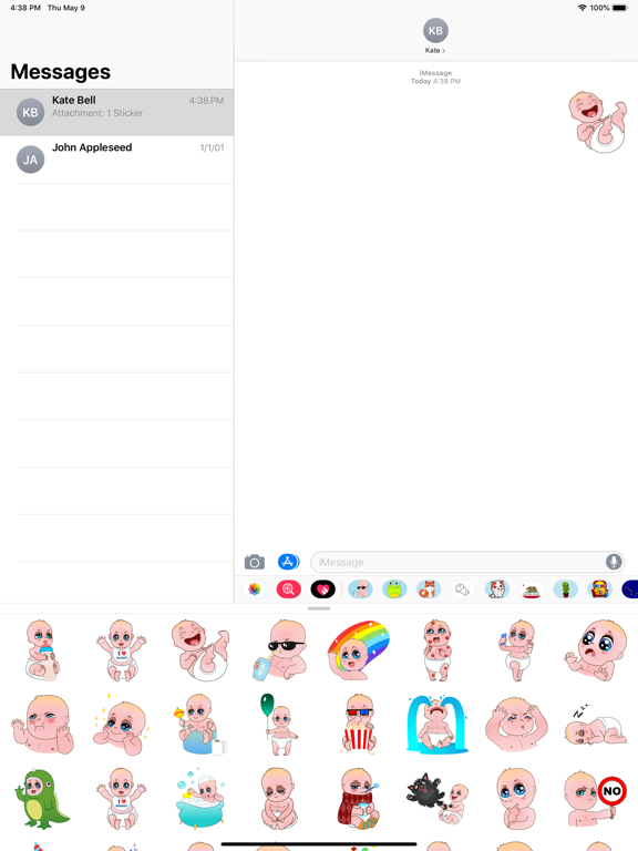 Screenshot #6 pour Little boy emoji & stickers
