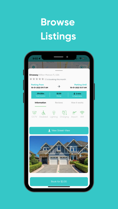Rent2Park - Parking App Screenshot