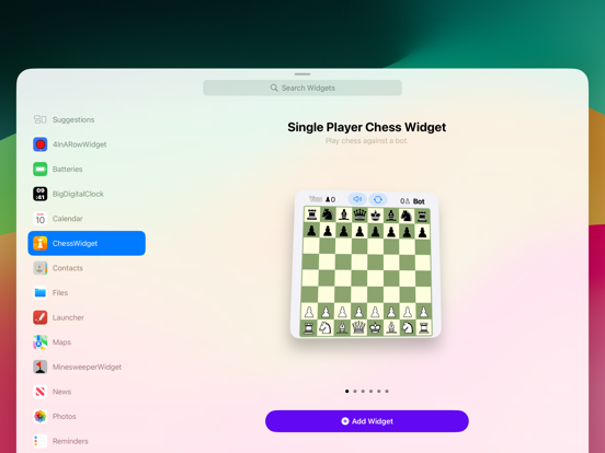 Chess Classic Widget Game iPad app afbeelding 6