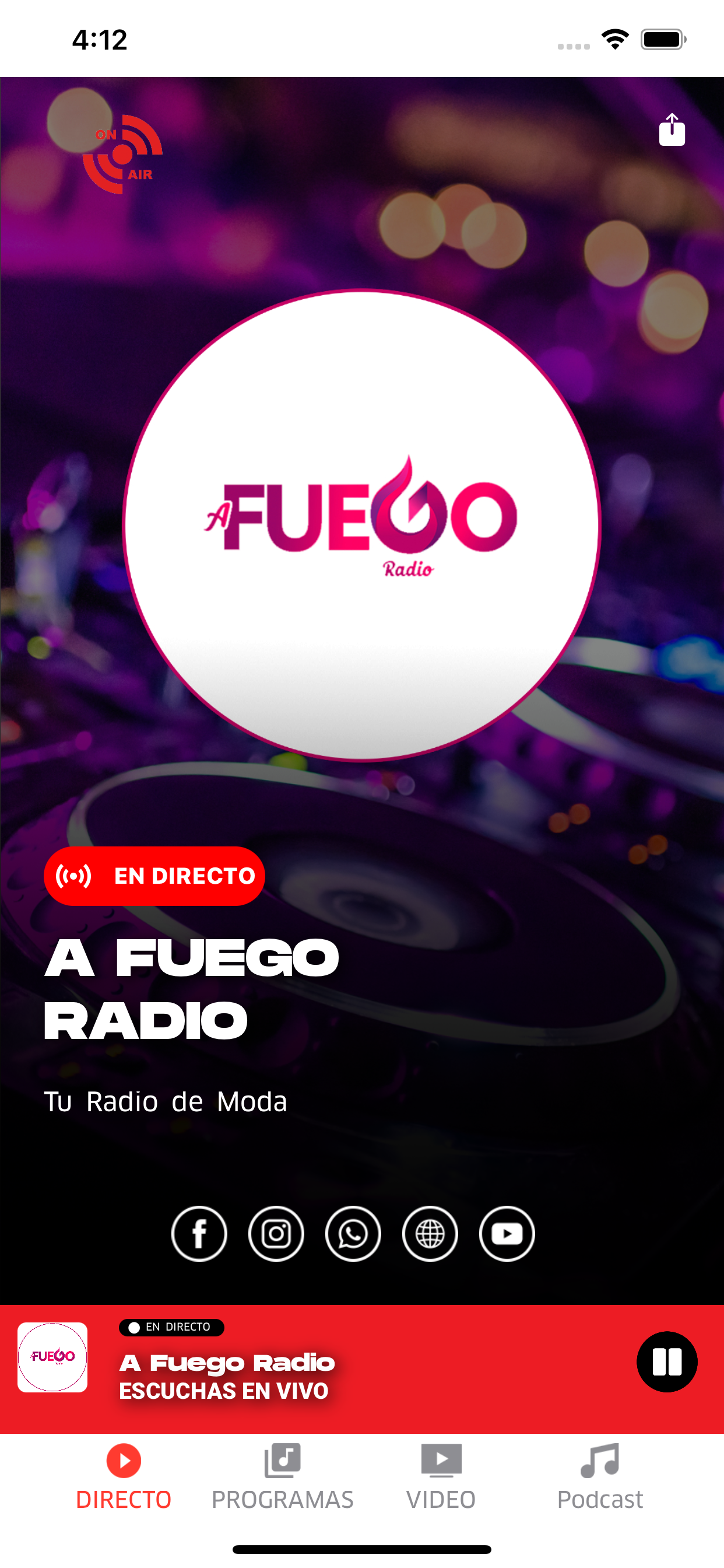 A Fuego Radio
