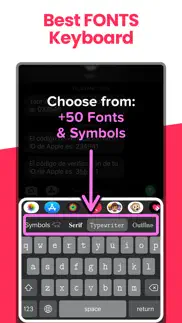 How to cancel & delete fonts keyboard: cute symbols 3