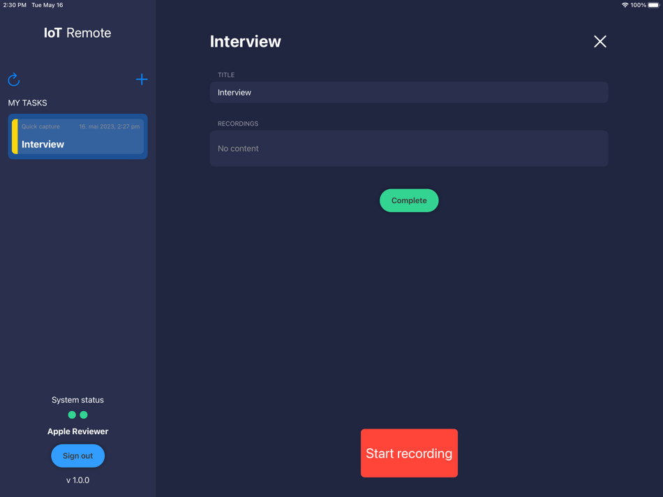 #1. Davidhorn IoT Remote (iOS) Podle: Davidhorn AS