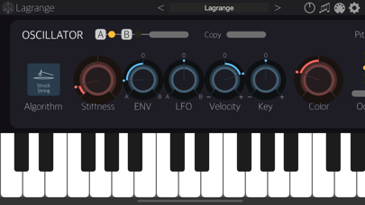 Screenshot #1 pour Lagrange - AUv3 Plug-in Synth