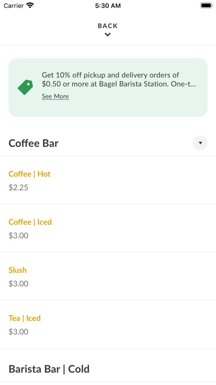 Bagel Barista Station