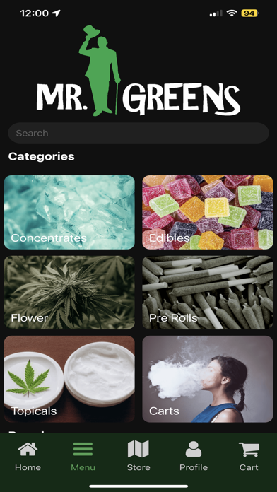 Mr. Greens Cannabis Screenshot