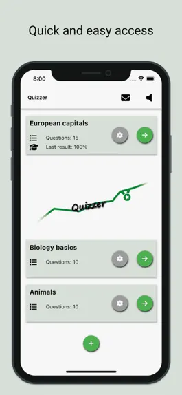 Game screenshot Quizzer - Make & play quizzes apk