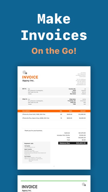 Tiny Invoice: An Invoice Maker screenshot-0